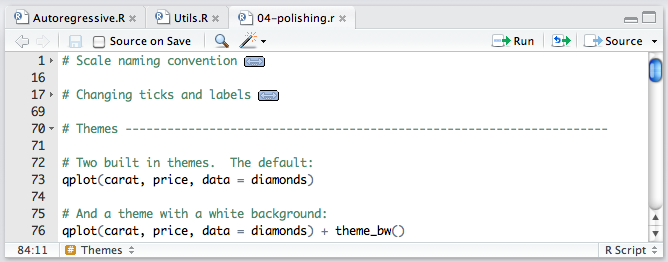 Code Folding And Sections In The Rstudio Ide – Posit Support
