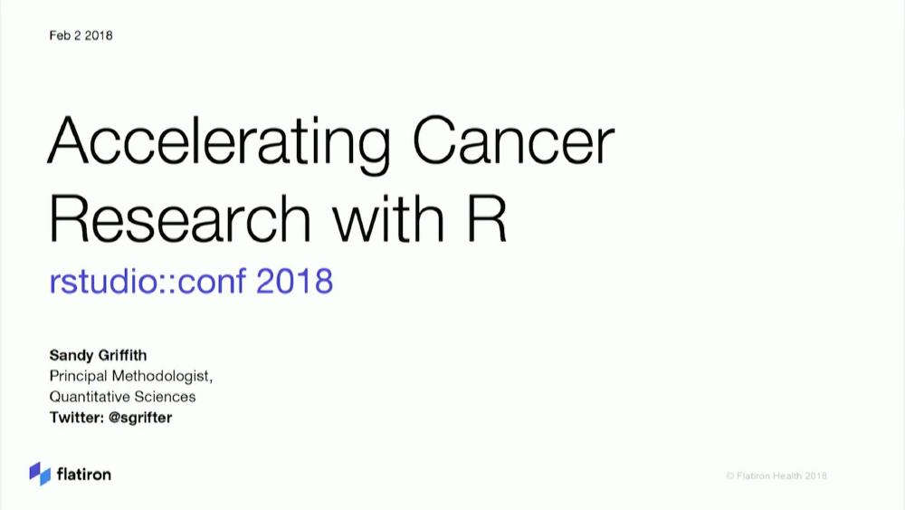 Accelerating cancer research with R