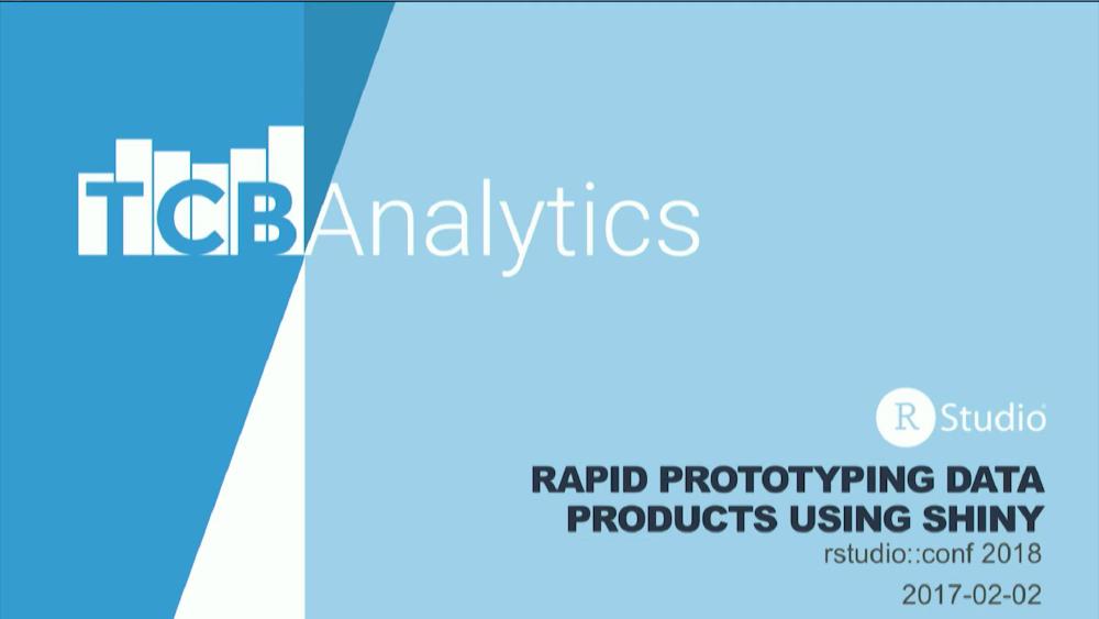 Rapid prototyping data products using Shiny