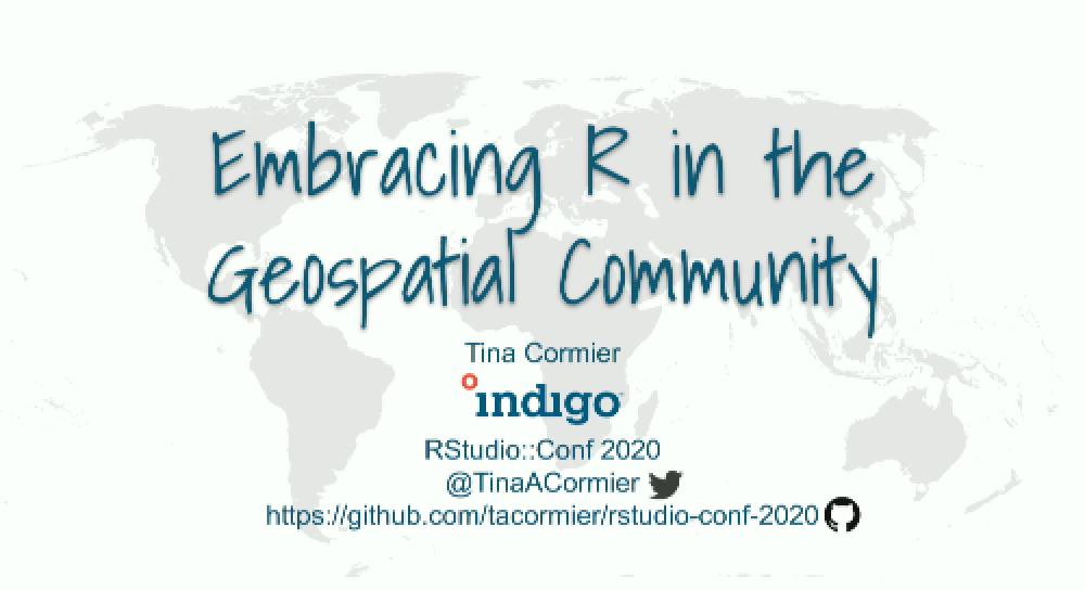 Embracing R in the Geospatial Community 