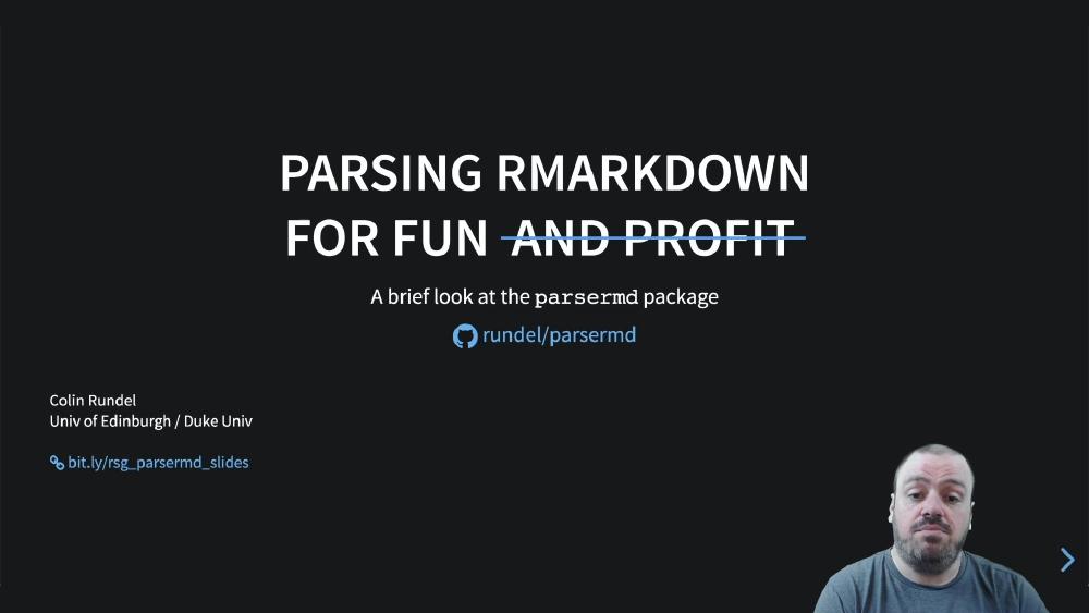 parsermd - parsing R Markdown for fun and profit
