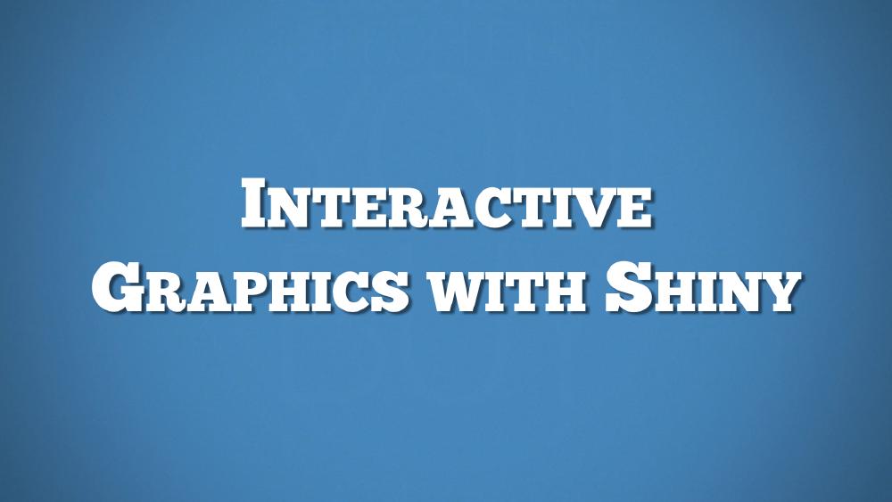 Interactive Graphics with Shiny